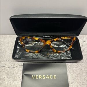 Versace Brown Tortoise Eyeglasses
